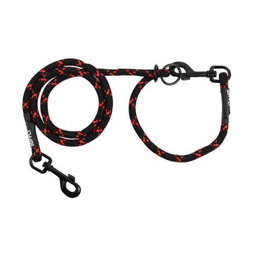 Goat Neck Tie with Snap Lead Black Red (Advantage) 1 Count by Sullivan Supply, Inc. Discount