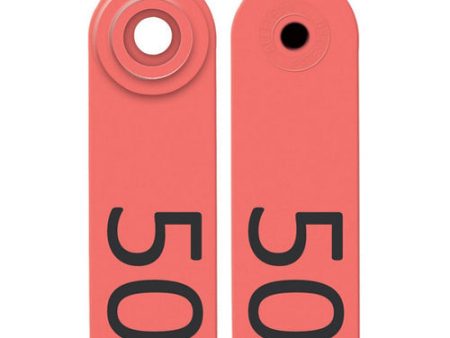 Allflex Global Sheep & Goat Numbered Tags 26-50 Red 1 Count by Allflex Cheap