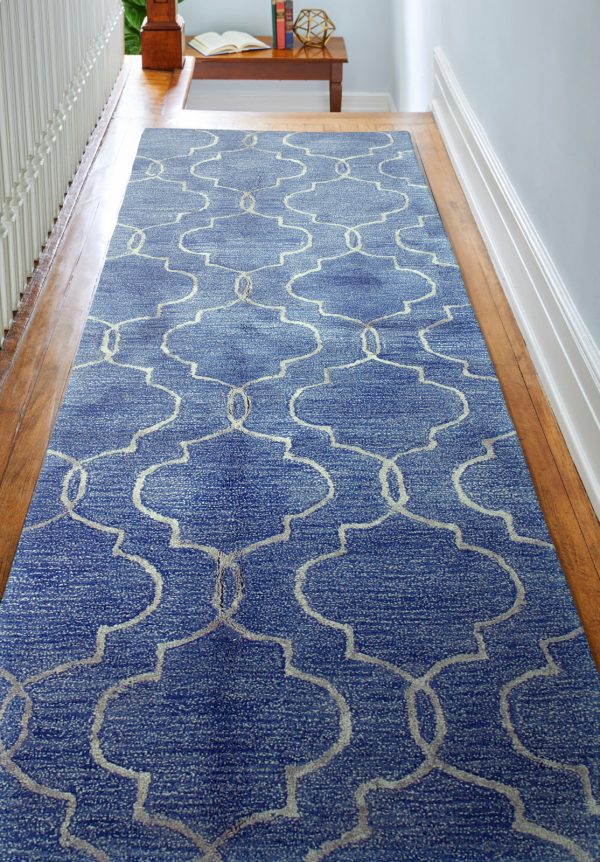 Bashian Greenwich R129-HG266 Denim Area Rug Hot on Sale