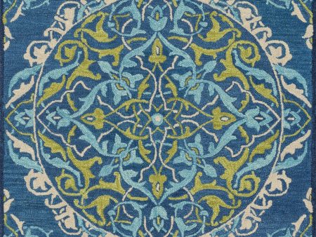 Loloi Mayfield MF-16 Blue   Lime Area Rug Online Sale