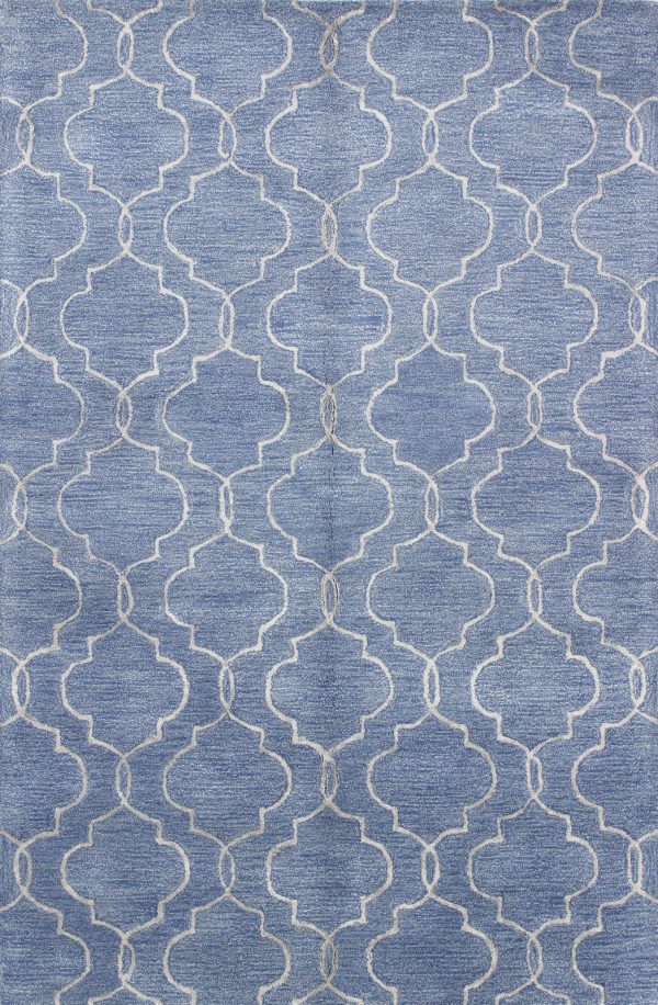 Bashian Greenwich R129-HG266 Denim Area Rug Hot on Sale