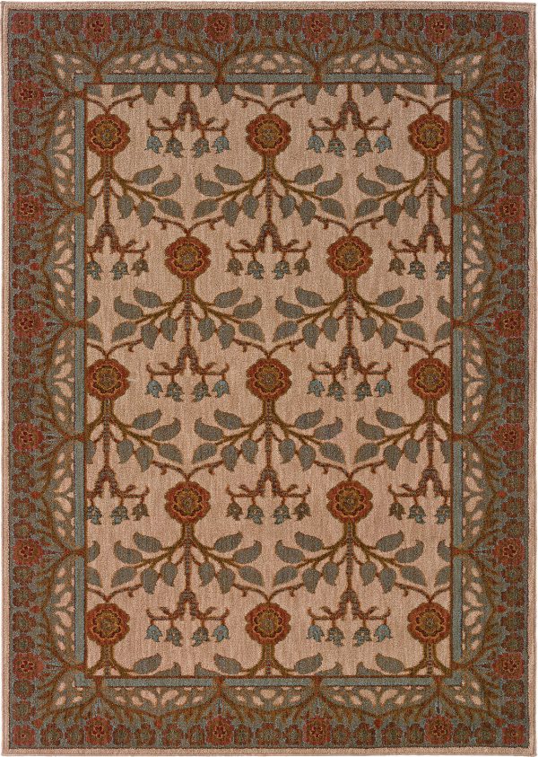 Oriental Weavers Infinity 2177F Beige Blue Area Rug on Sale