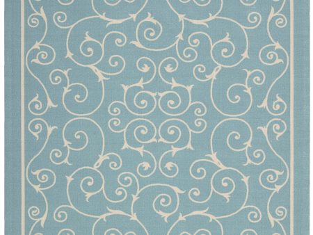 Nourison Home and Garden RS019 Light Blue Area Rug For Discount