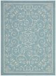 Nourison Home and Garden RS019 Light Blue Area Rug For Discount