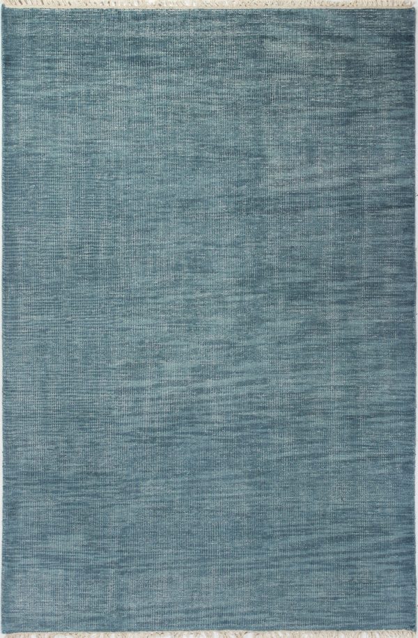 Bashian Artifact A154-AR105 Teal Area Rug For Sale