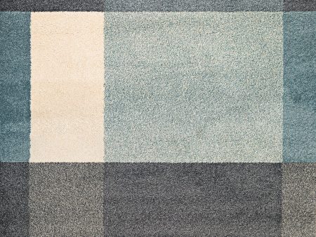 Couristan Moonwalk Fortress Charcoal Teal Ivory Area Rug Sale