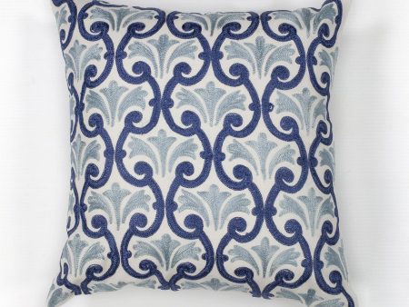 KAS Pillow L108 Ivory Blue Chateaux For Cheap