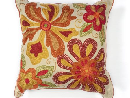 KAS Pillow L123 Ivory Red Sea Flora Supply