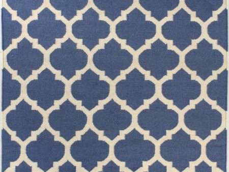 Bashian Hampton D105-FW8 Blue Area Rug For Sale