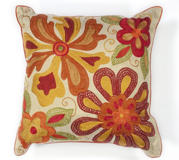 KAS Pillow L123 Ivory Red Sea Flora Supply