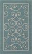 Nourison Home and Garden RS019 Light Blue Area Rug For Discount