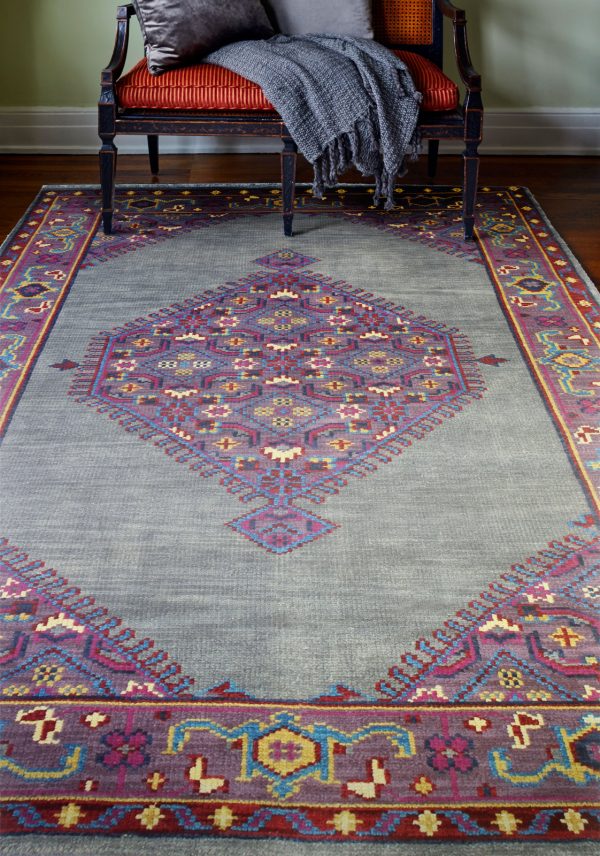 Bashian Artifact A154-AR102 Grey Area Rug Online