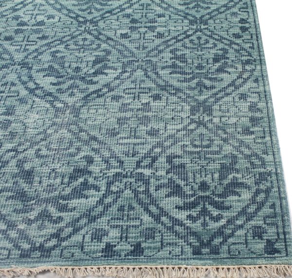 Bashian Artifact A154-AR107 Teal Area Rug For Cheap