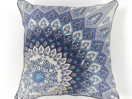 KAS Pillow L112 Blue Starburst Fashion