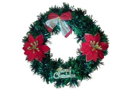 Christmas Door Wreath 22 cm on Sale