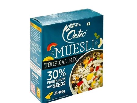 Oateo Oats Muesli Tropical Mix 400g Bag-in-Box Sale