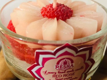 Red Rose Scented Cup Candle Online