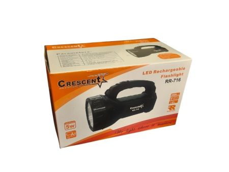 Crescent Rechargeable Flashlight 5W Online