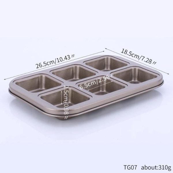 Brownie Baking Tray 6 Cups Cheap