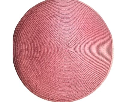 6PCS Maroon Round Table Placemat Sale