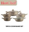 10 PCS Granite Coated Cookware Set Online now