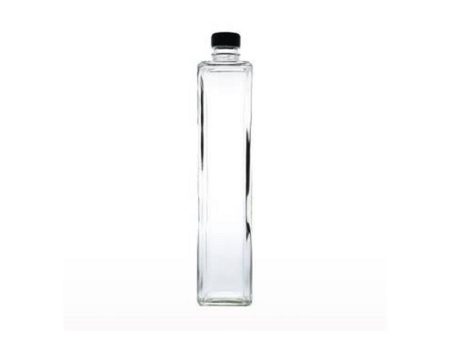 Glass Square Water Bottle 1L Discount