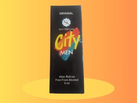 City Men Attar Roll On Perfume 6ml For Sale