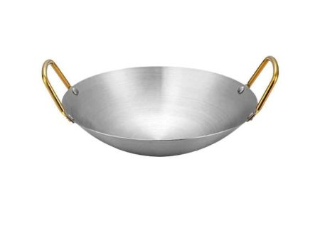 Stainless Steel Thachi Pan 32 cm on Sale