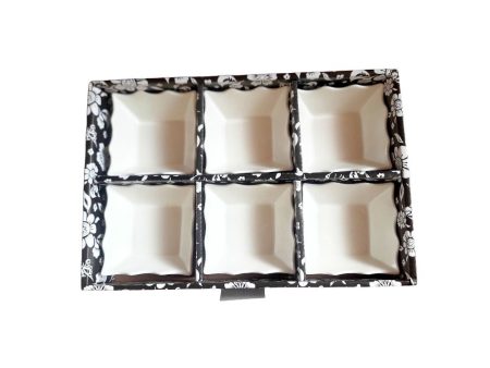 6PCS Ceramic Snacks Bowl Square For Cheap