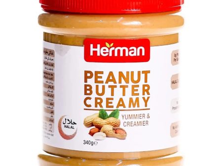 Herman Peanut Butter Spread Creamy 340G Fashion