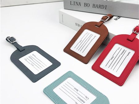 Luggage Tag PU Leather on Sale